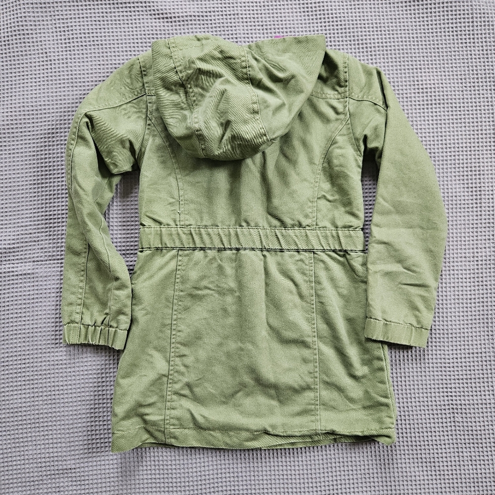 Cat & Jack Girls 6/6X Fall/Spring Green Coat - Picture 4 of 8